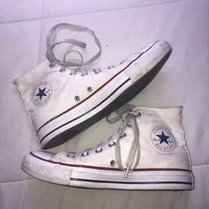 White Hightop Chuck Taylor Converse